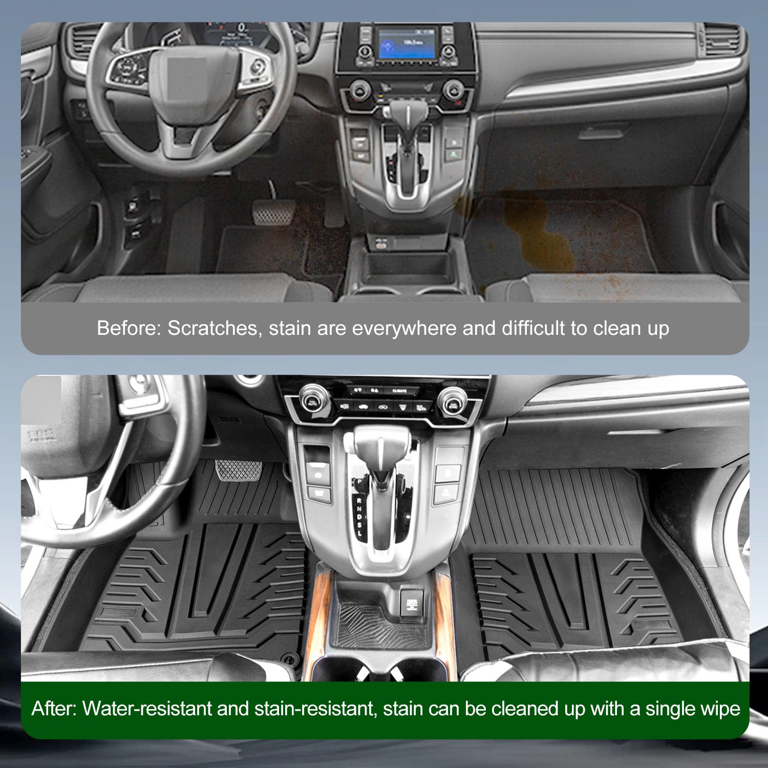 Xipoqix Honda CR-V floor mat offers full coverage and grip