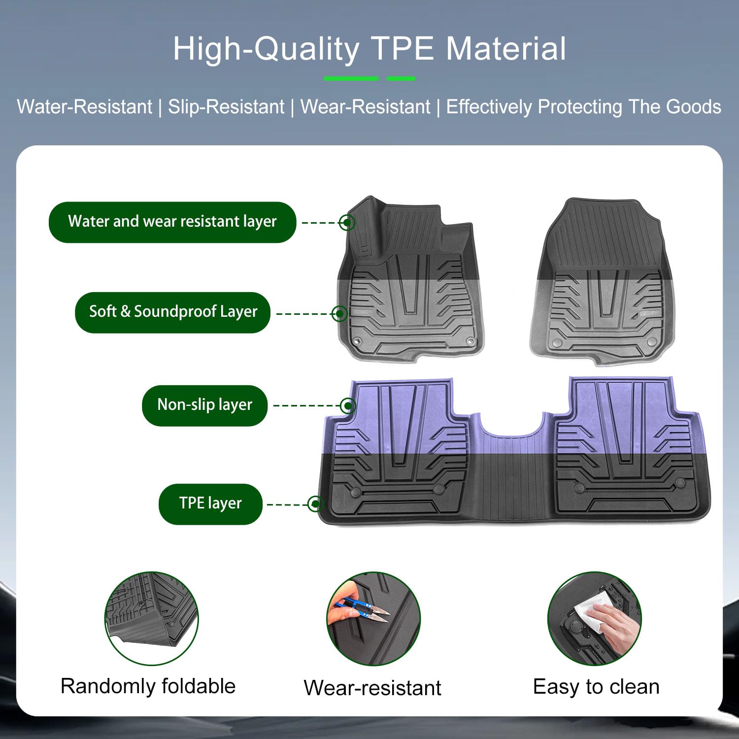 Xipoqix TPE close-up highlights odor-free construction