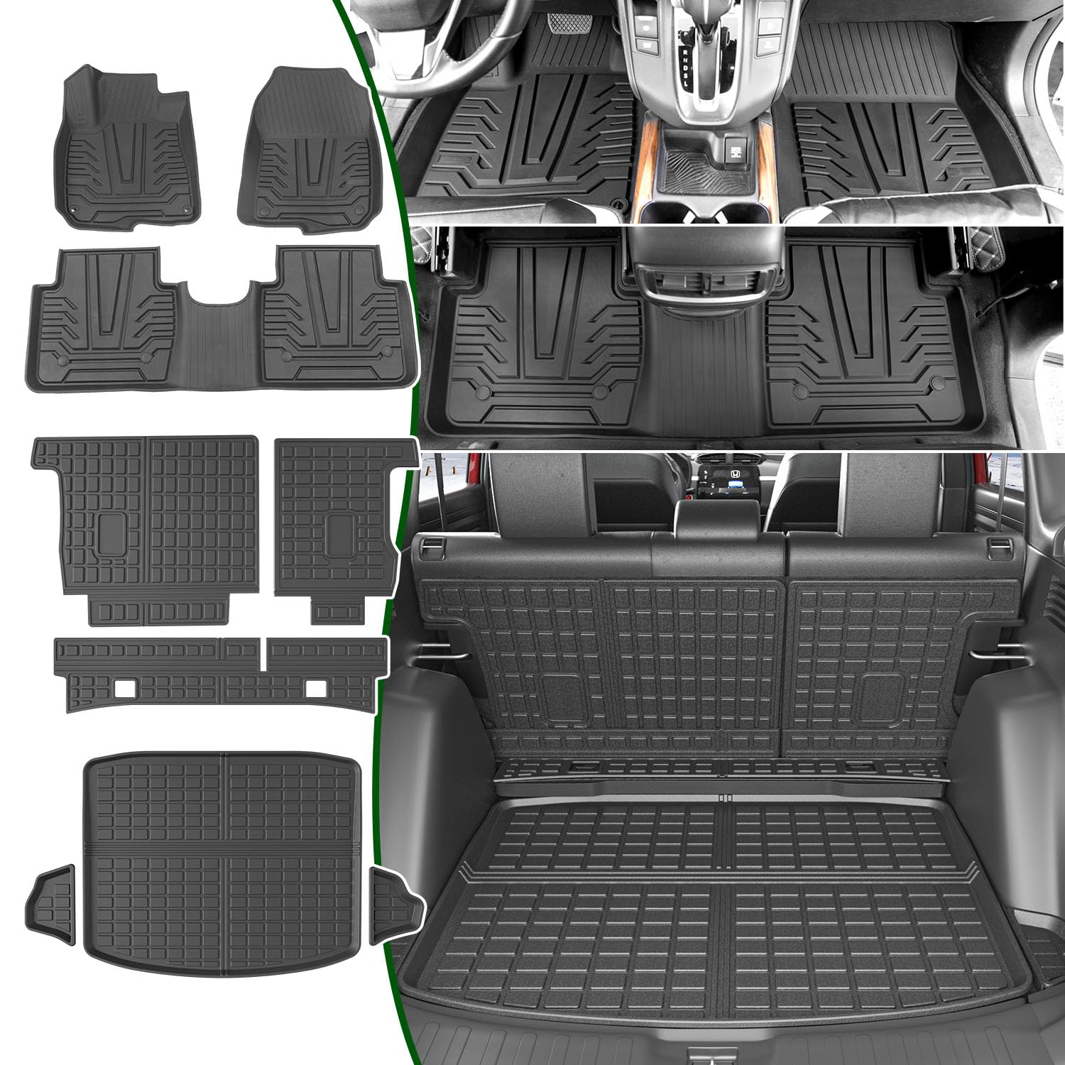 Xipoqix Honda CR-V trunk mat shows durable TPE protection against dirt