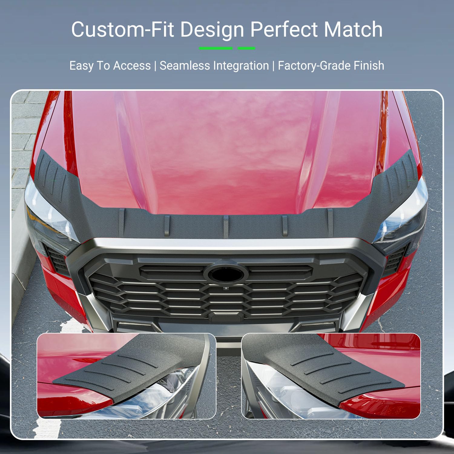 xipoqix hood protector side profile showing low-profile design