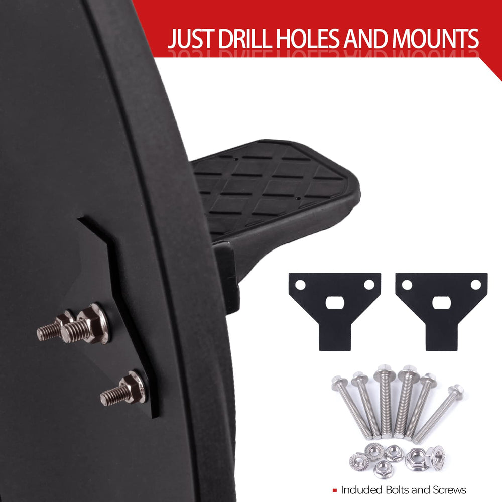 Xislet ATV foot rest with non-slip rubber wrap for stable footing.