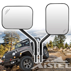Xislet doorless mirror mount bracket for Jeep offers secure, steady visibility.
