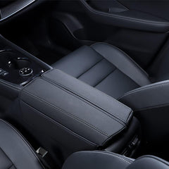 XITER Rogue Logo leather center console armrest cover protects and fits snugly.