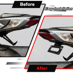 Xitomer fender eliminator LED light provides integrated license illumination