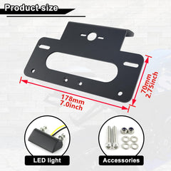 Xitomer fender eliminator includes stainless hardware for easy install