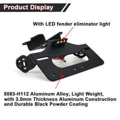 Xitomer LED license plate light integrated for better illumination.