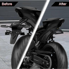 Xitomer YZF-R7 bracket mounted for a neat tail end.