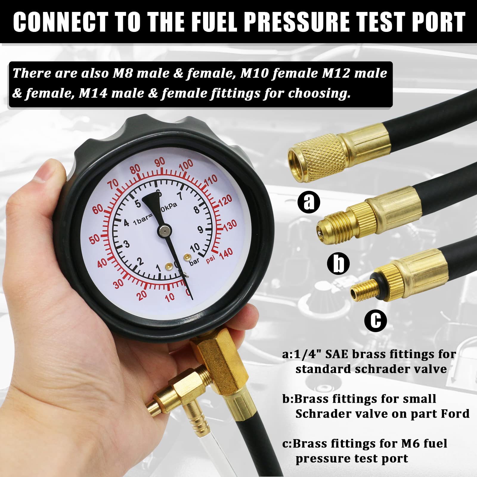 XiTuanYuan adapters M8 to M14 fit many vehicles