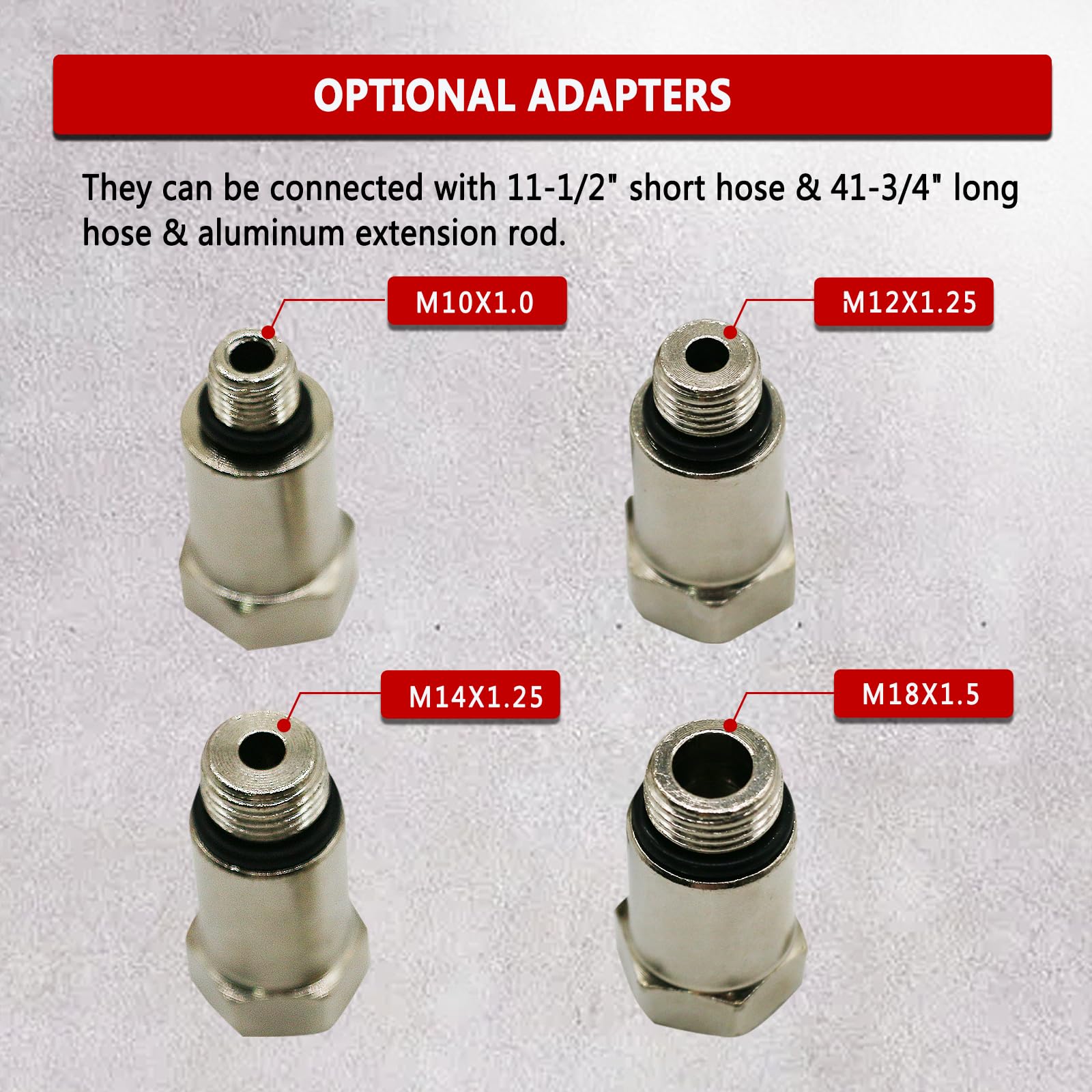 XiTuanYuan spark plug adapters in 10mm and 12mm sizes.