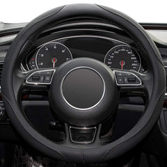 Xizopucy steering wheel cover anti-slip lines improve grip during irregular roads