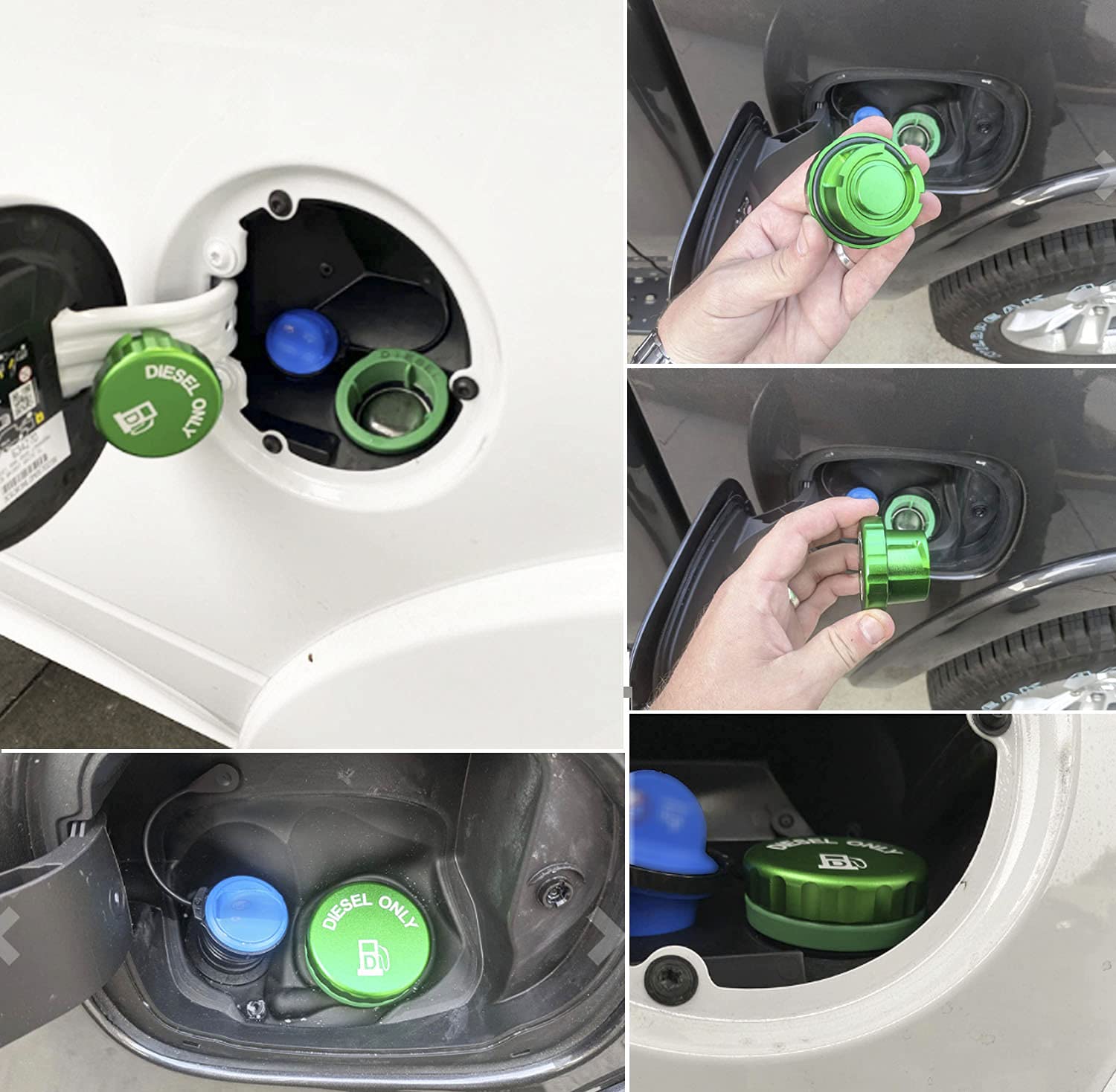 XJDAMZ Ram diesel cap fits three-post filler ports for precise fit