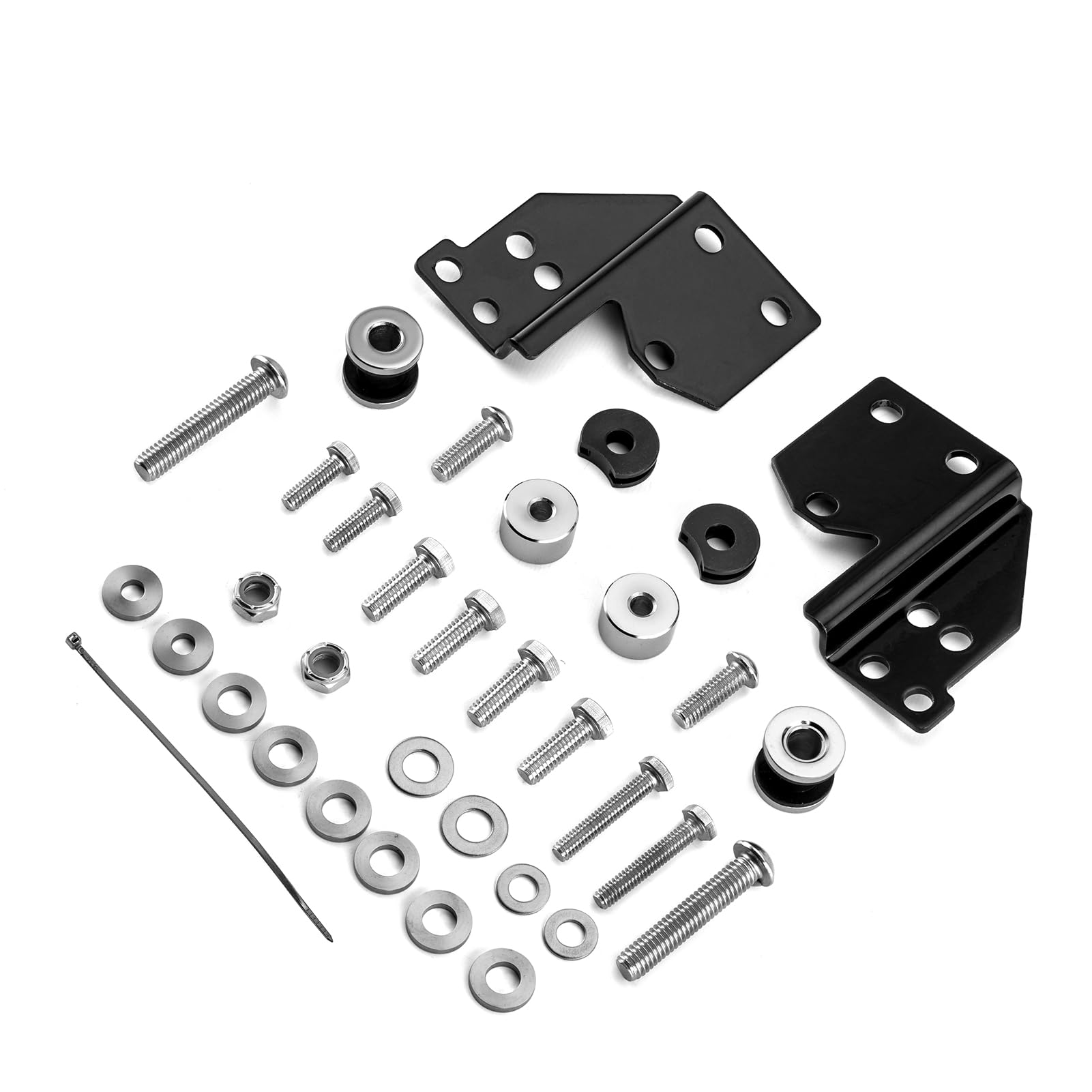 XJMOTO front docking hardware kit for Harley touring bikes secures detachable rack.
