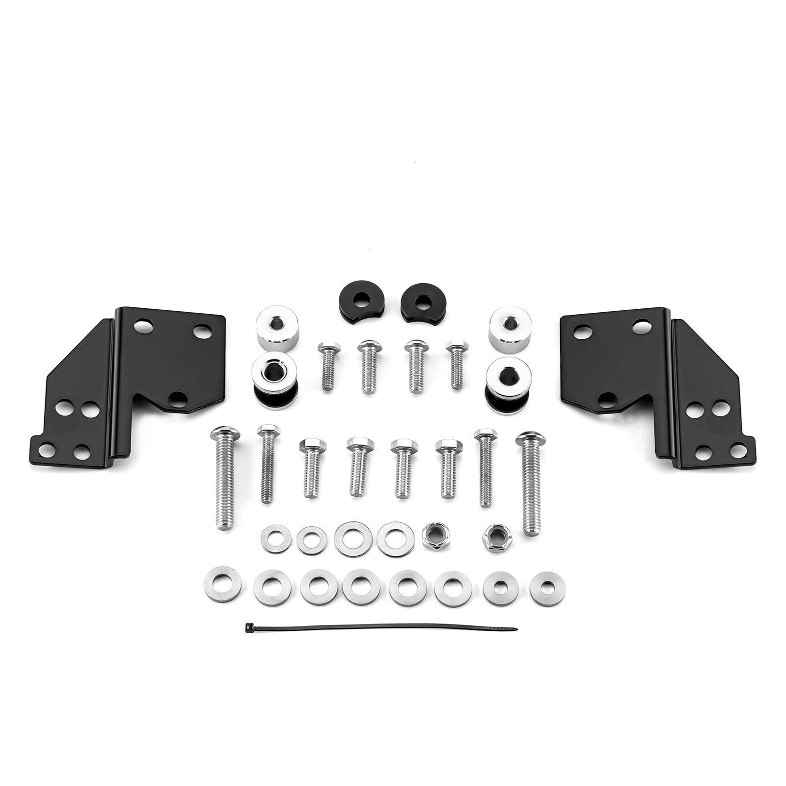 XJMOTO docking points closeup showing durable mounting interface for detaching accessories.
