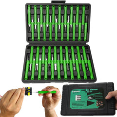 XLWJBES 41-piece pin removal kit in blow-molded case for organized wiring tasks.