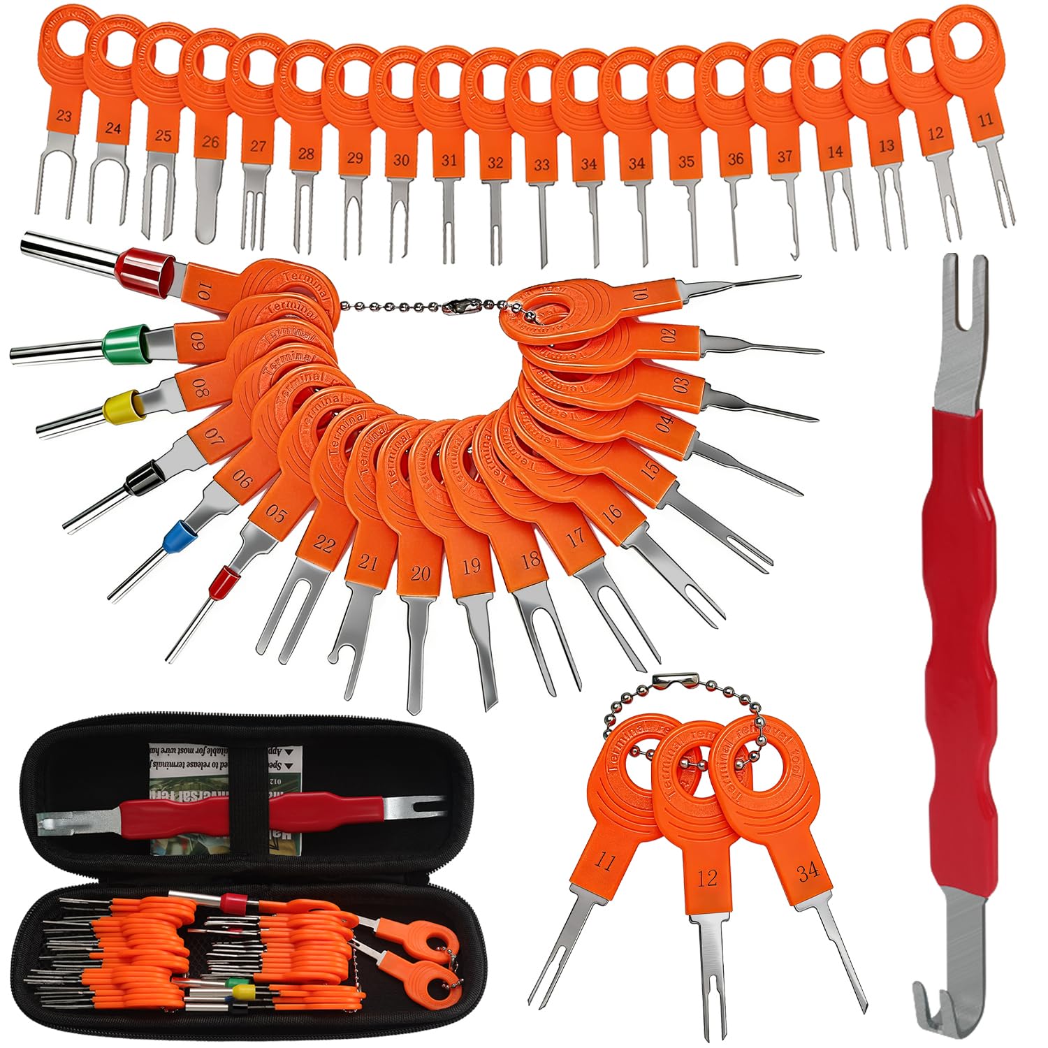 XLWJBES case storage depinning kit keeps tools organized for on-the-go work.