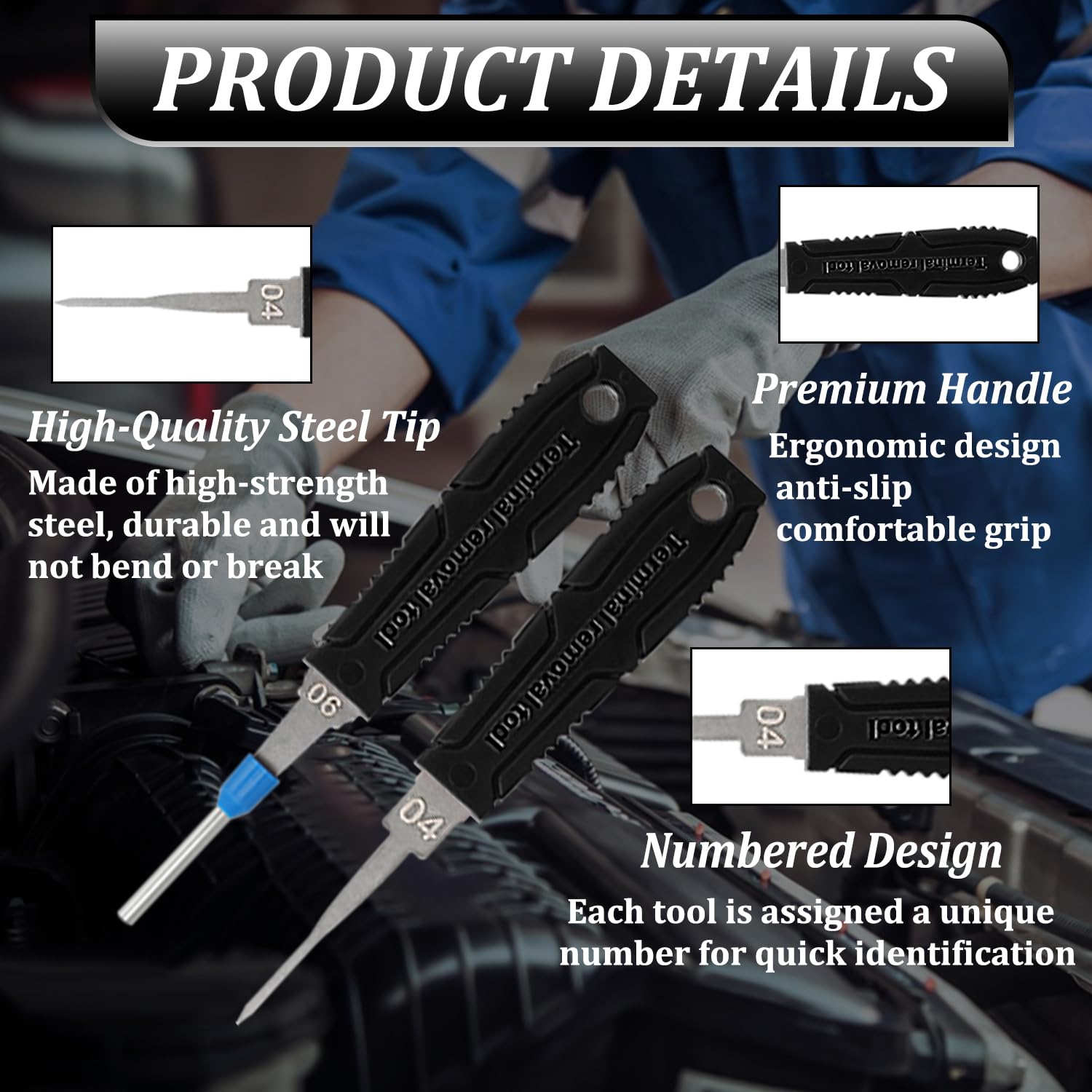 XLWJBES dual-pin removal tools speed up work on double locking tang connectors