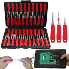 XLWJBES terminal removal tool kit case opened, organized tools ready for quick repairs.