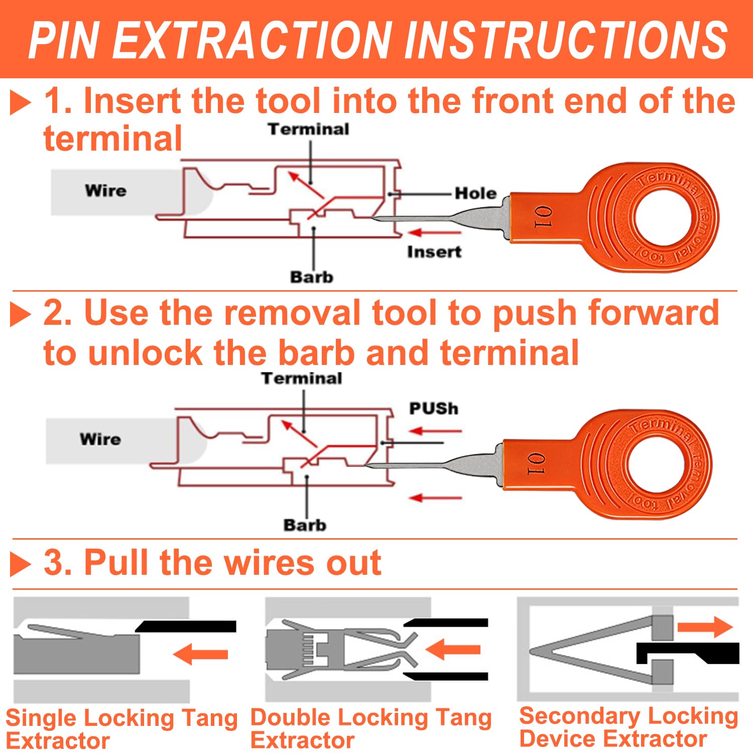 XLWJBES terminal separator handle with O-ring delivers comfortable grip.