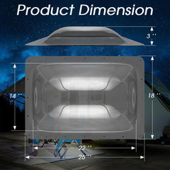 XMK RV skylight brightens interiors with day and night sky views