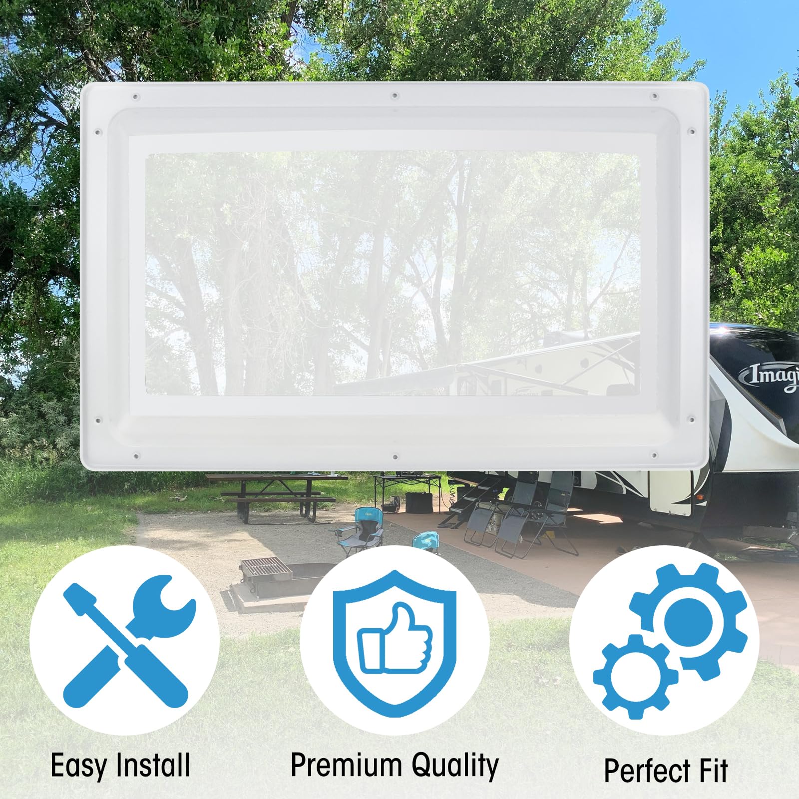 XMK skylight inner dome durable ABS plastic for heat and chemical resistance.