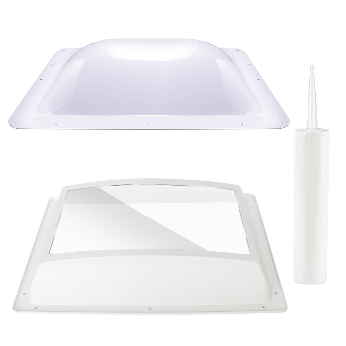 XMK RV skylight outer dome 14x22-4in with durable UV protection and energy efficiency benefits.