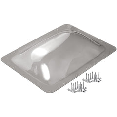 XMK RV skylight outer dome 18x26 in smoke gray lets daytime light enter while filtering sun
