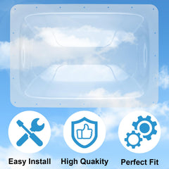 XMK skylight cover installation holes preview for easy mounting
