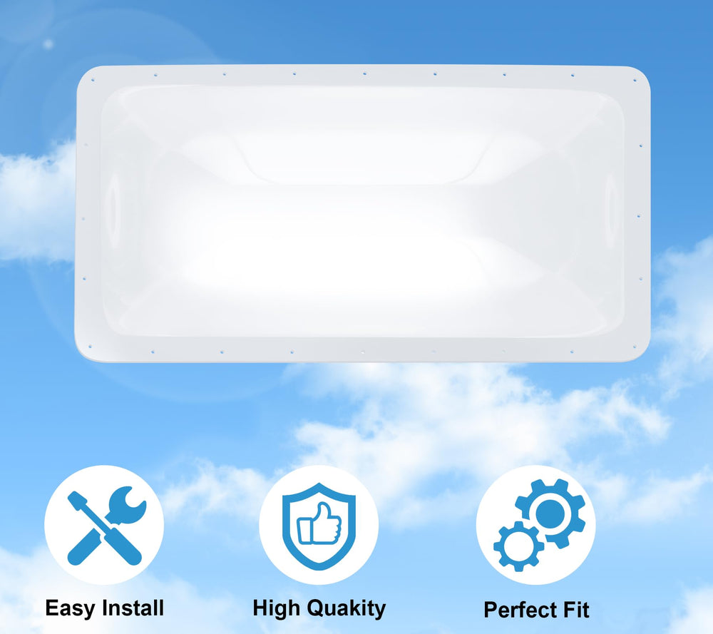 XMK skylight assembly is lighter than glass for safer, simpler installation.