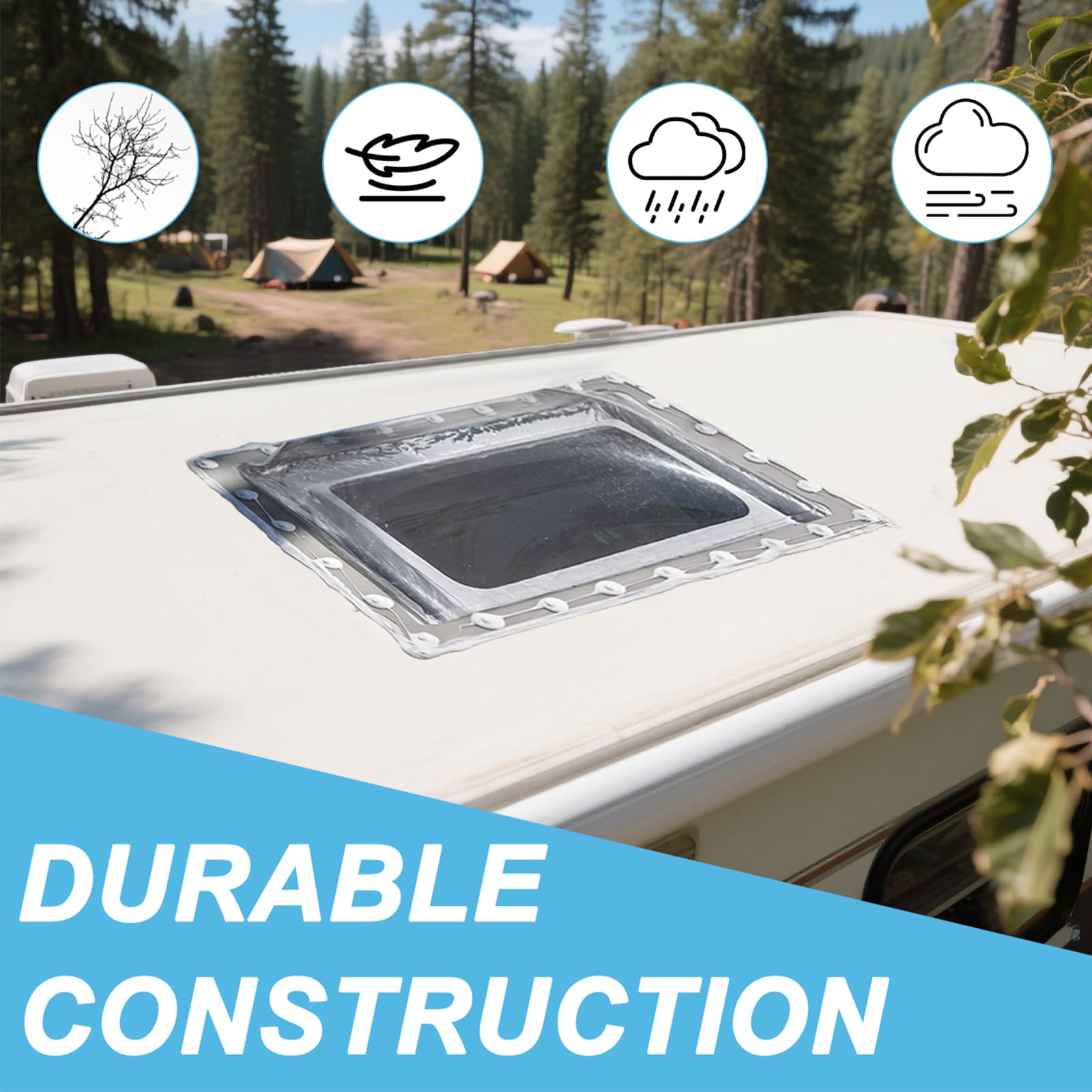 XMK polycarbonate skylight with UV protection shields interior from sun damage.