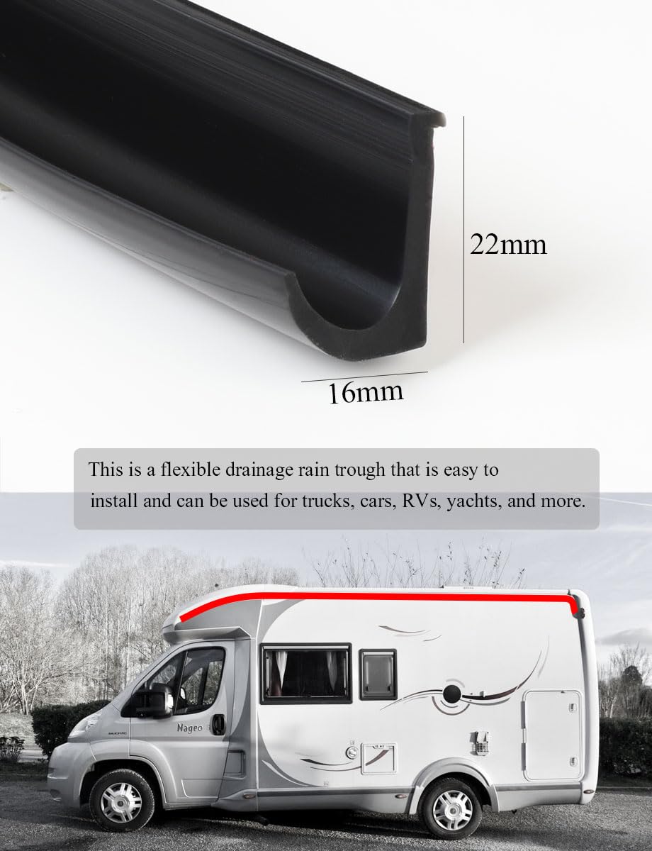 XmuxHai rain gutter edge seal for weather-resistant exterior protection