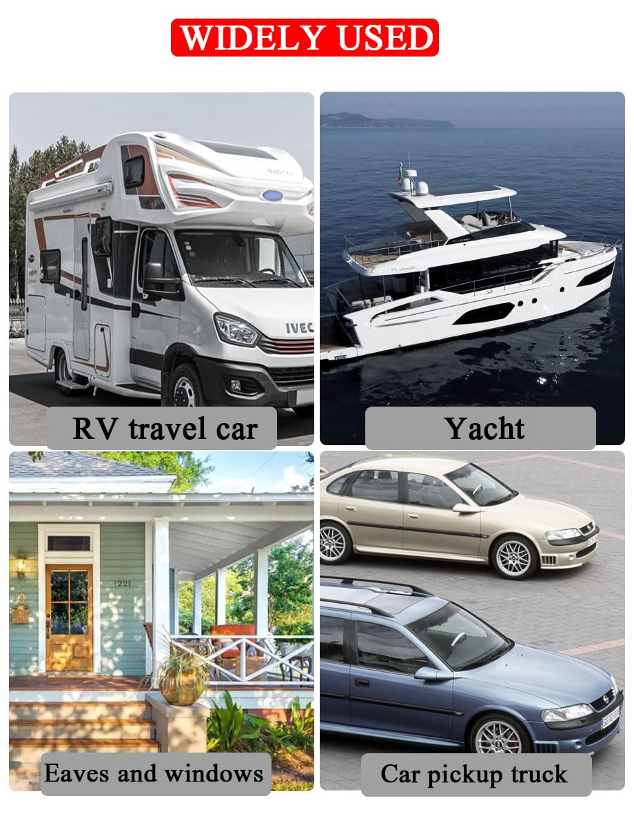 XmuxHai RV outdoor installation demonstrates easy self-adhesive mounting