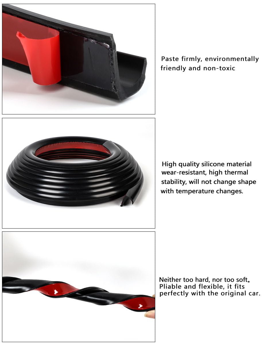 XmuxHai silicone rain gutter adhesive back enables quick, clean installation
