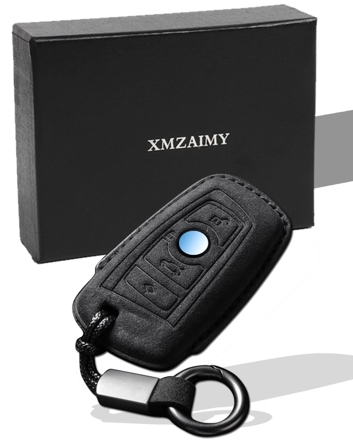 XMZAIMY Alcantara key fob protector offers premium feel and durable protection.