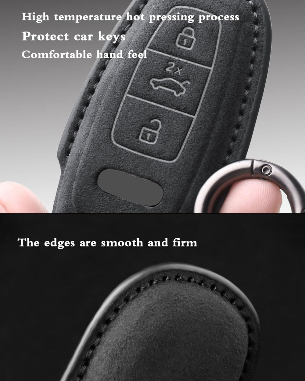 XMZAIMY interior shot showing luxury car aesthetics with suede cover.