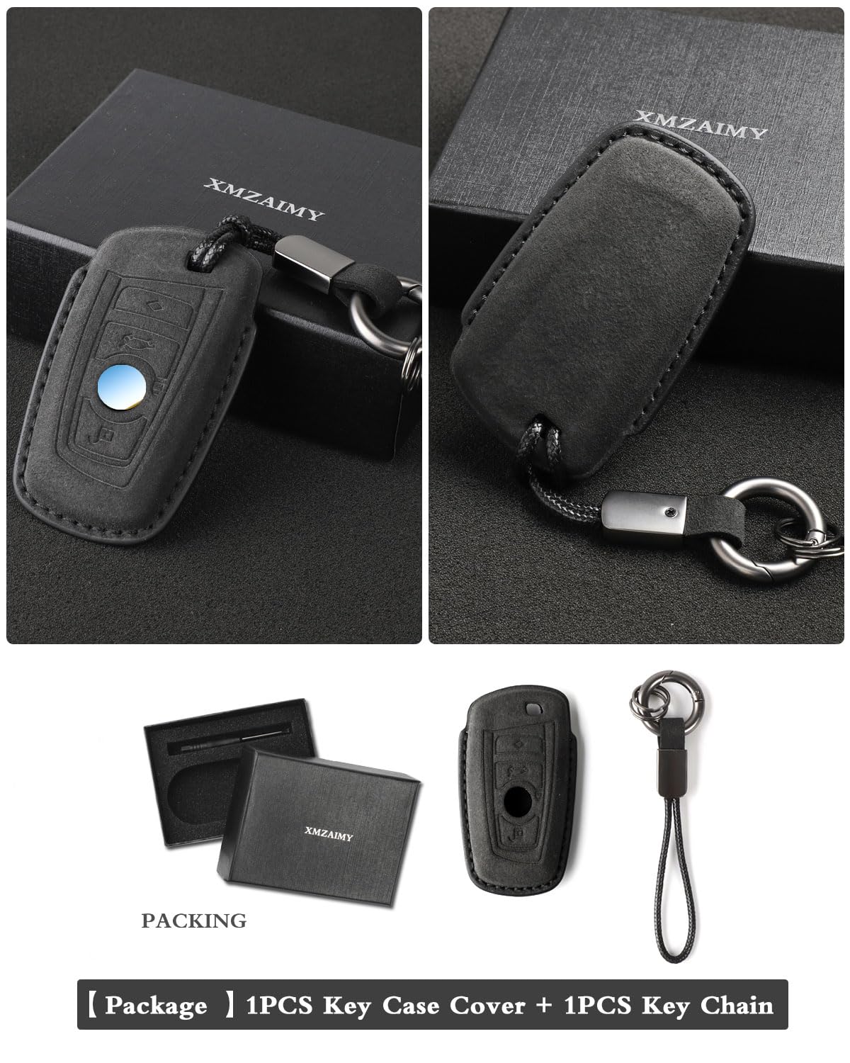 XMZAIMY BMW 1-series key case keeps your keys organized and safe.