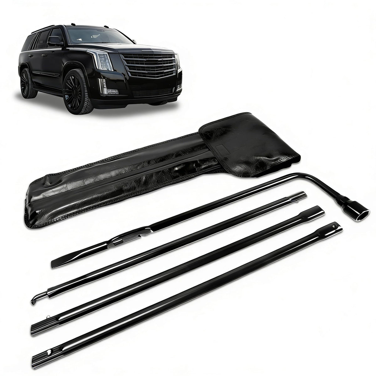 Xongjojo Silverado Sierra spare tire tool kit full kit image for roadside repairs