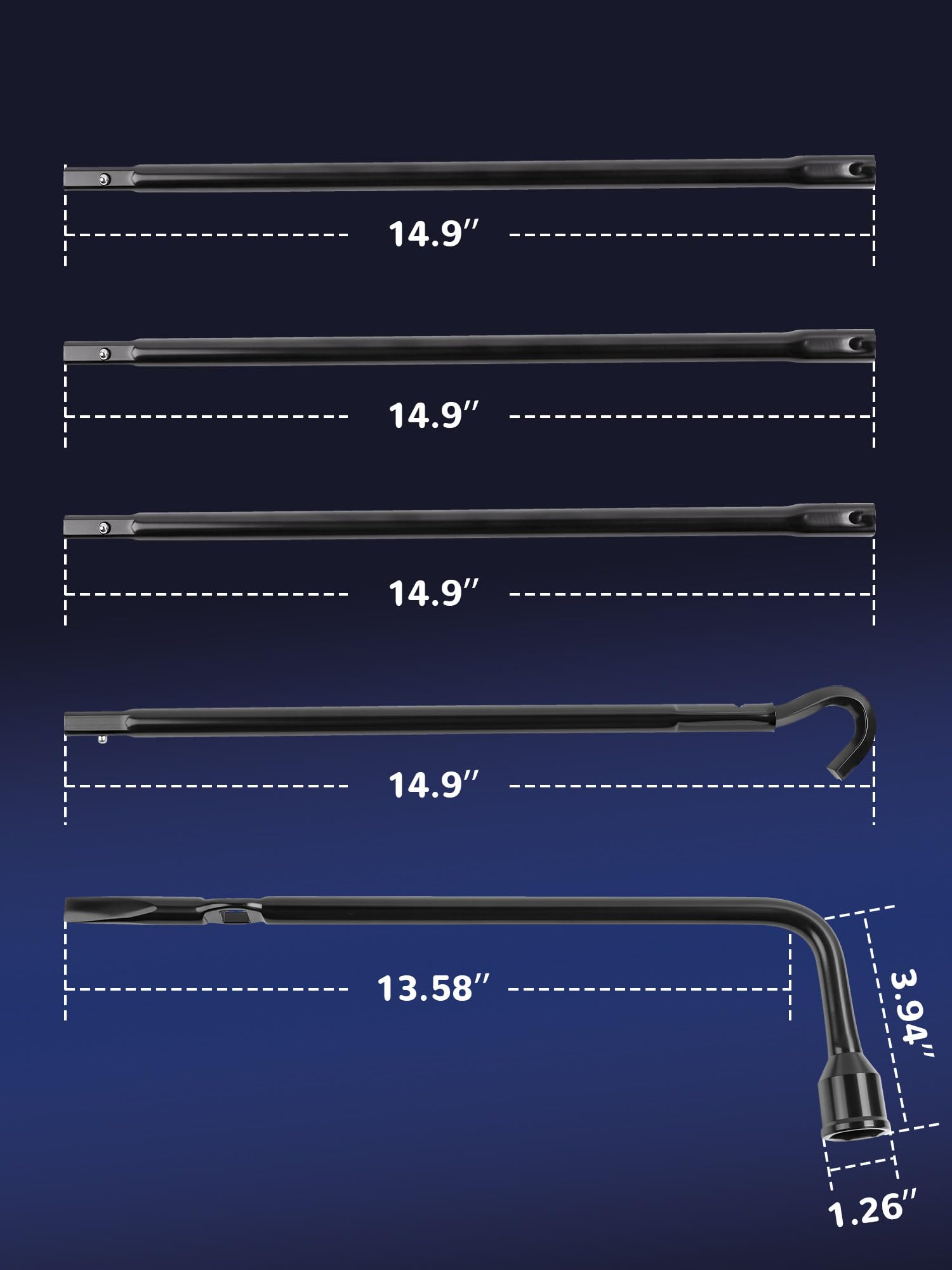 Xongjojo jack handle for Ram 1500, enables easier wheel changes.