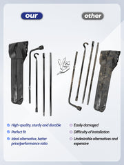 Xongjojo spare tire tool kit forged alloy steel construction for heavy-duty use