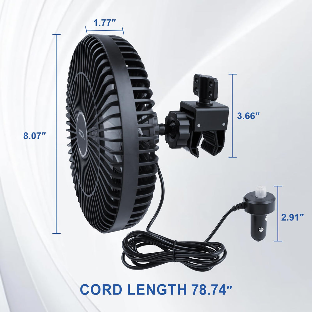 XOOL Clip Car Fan compact yet mighty for dorms and gym.