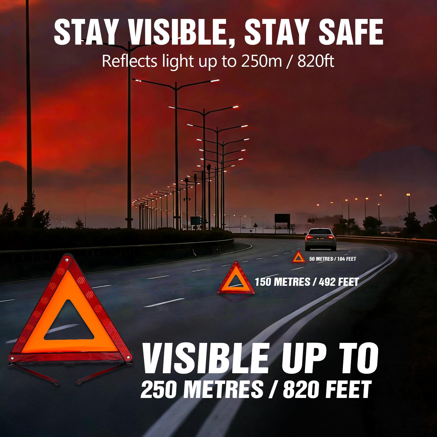 XOOL vest front view offering 360 degree visibility