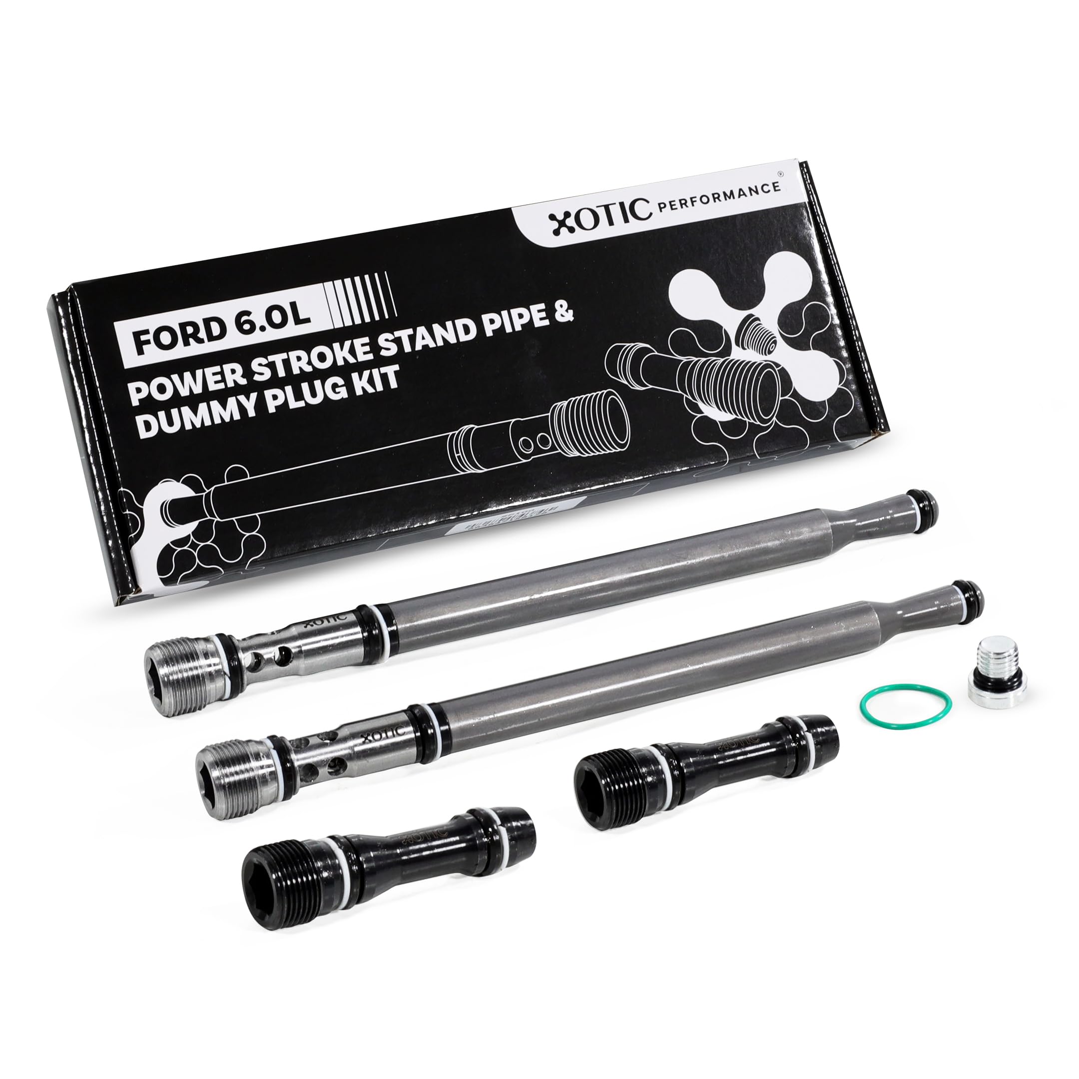 Xotic Performance Viton O-rings with PTFE backup rings for superior sealing