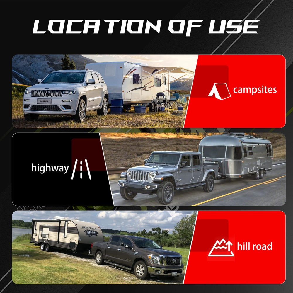 XPE self-lock latch system adds secure fastening for straightforward setup and towing.