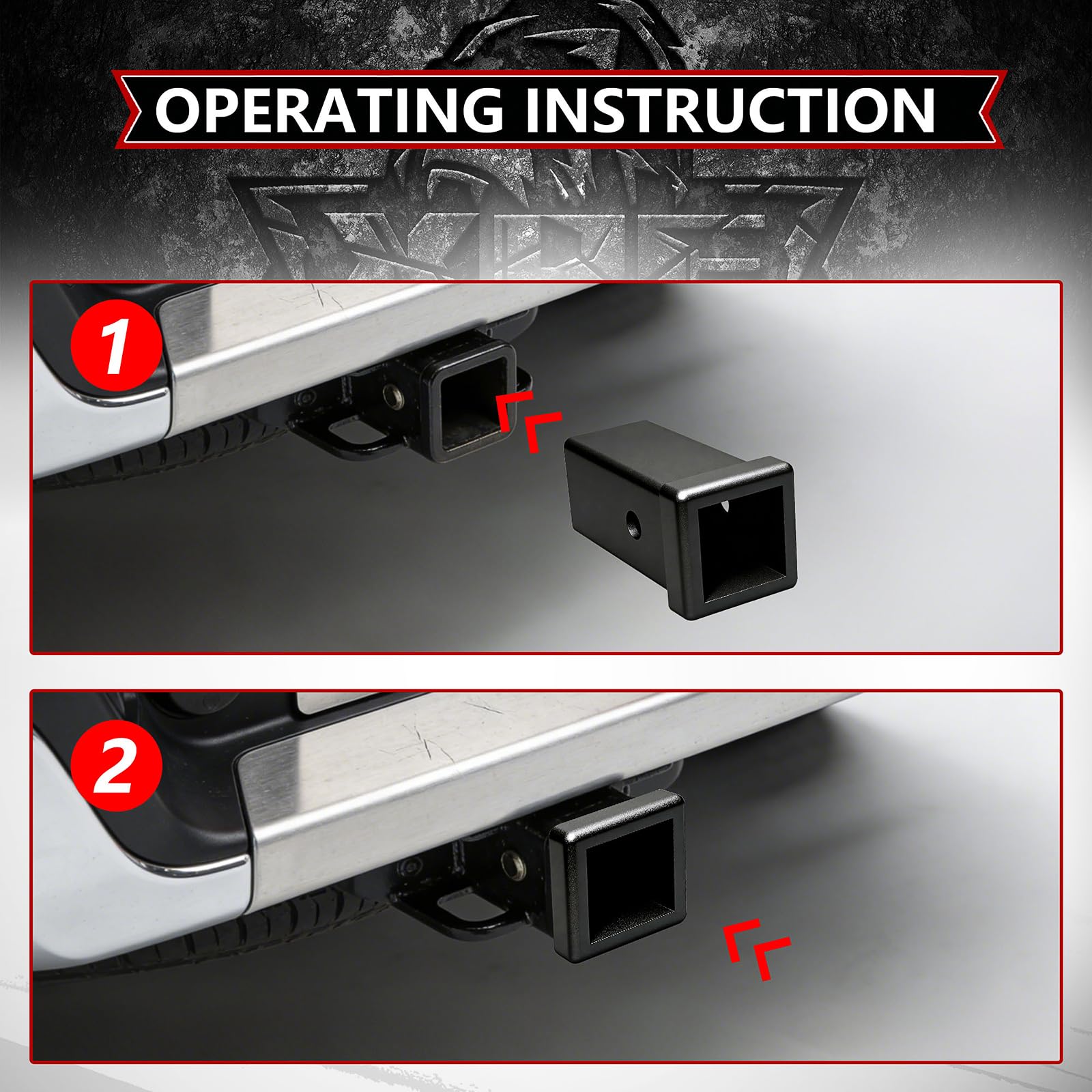 XPE 6-inch extension adds clearance for bumper-friendly mounting.