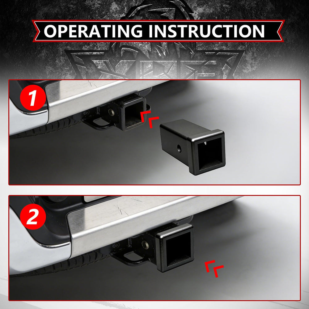 XPE 6-inch extension adds clearance for bumper-friendly mounting.