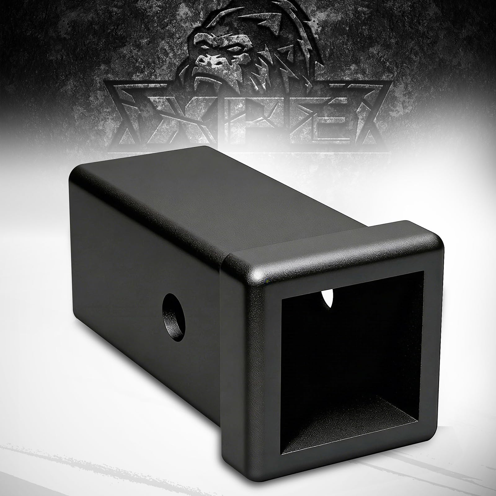 XPE trailer hitch receiver tube base in raw steel for custom welding.