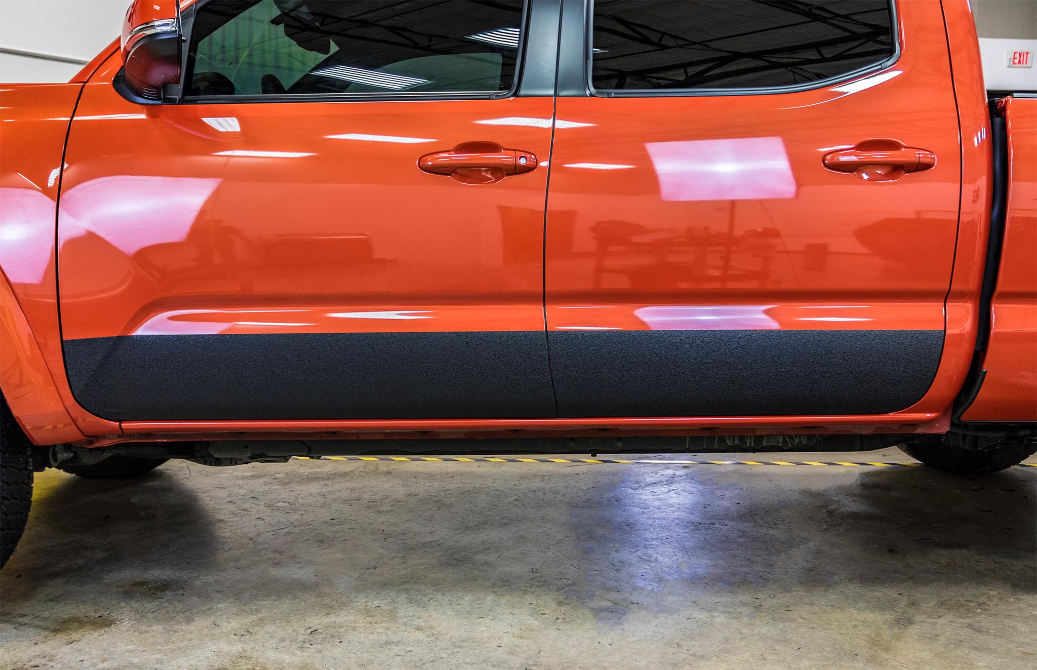 XPEL ARMOR guard on a truck rocker panel preserving paint from debris