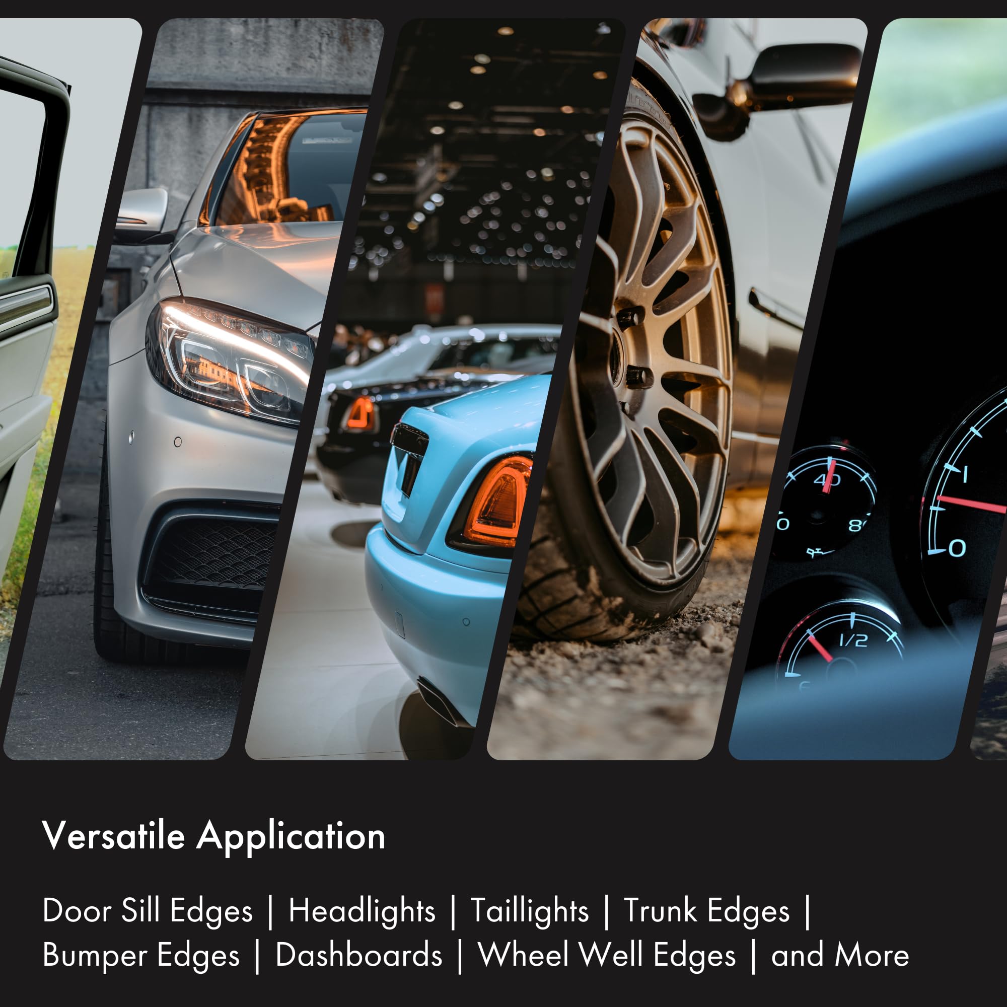 XPEL clear coat finish shine on the door sill protector
