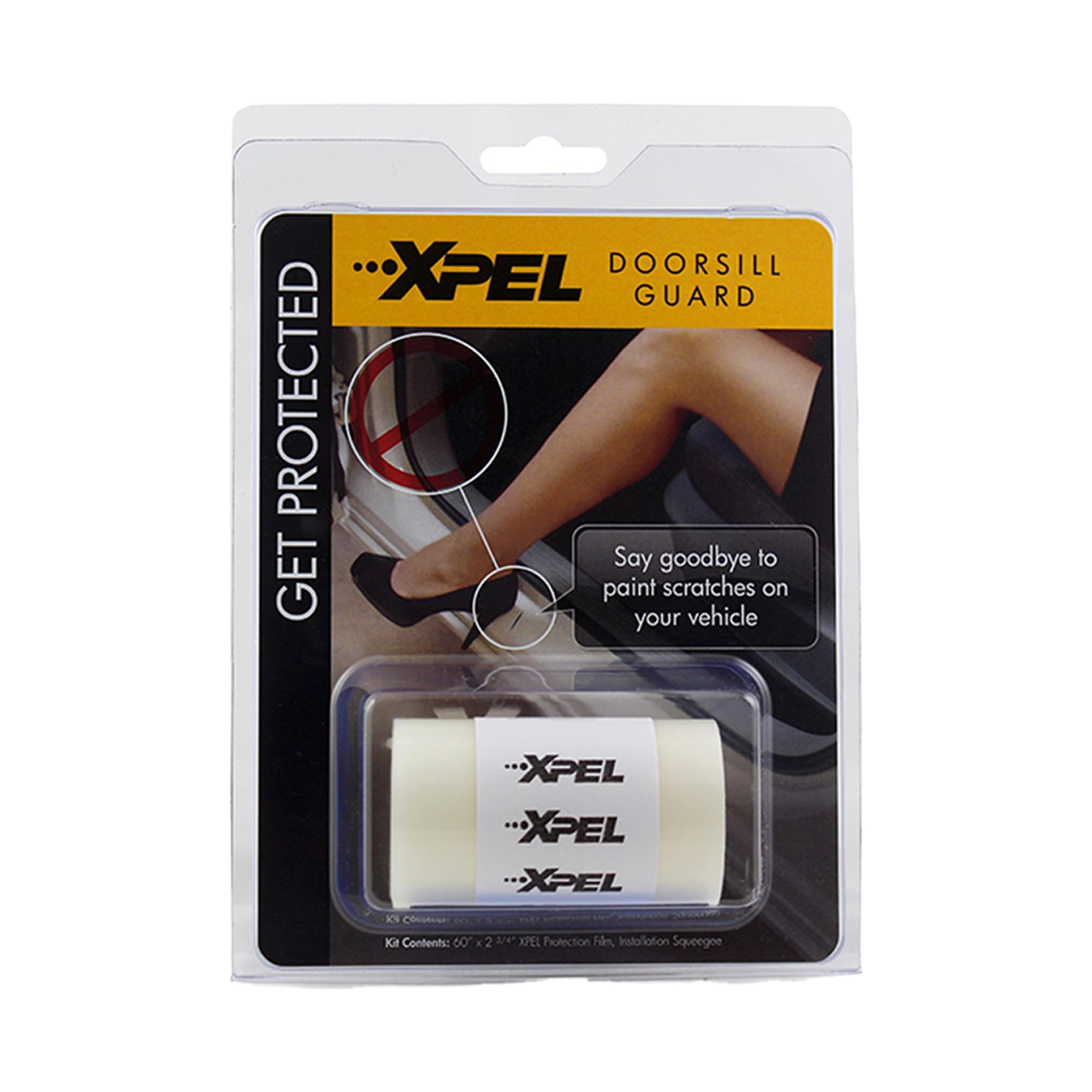 XPEL Clear Universal Door Sill Guard close-up showing invisible, durable protection for door sills