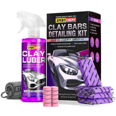 XPERTCHEMY car clay bars 4x100g pack for paint decontamination and a smooth finish.