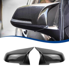 XPHAZZ carbon pattern mirror cover for BMW F30/F31 enhances sporty appearance.